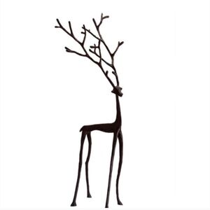 Pottery Barn Bronzed Sculpted Reindeer (Large)